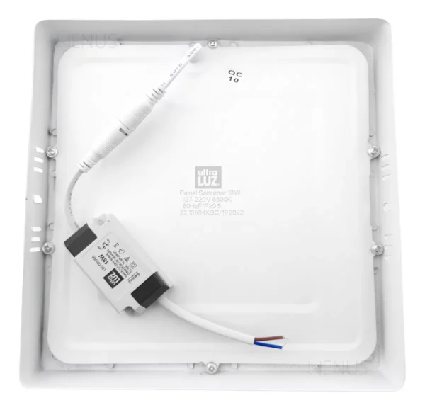 Painel Plafon Ultraluz Led 18w 6500k Sobrepor Branco Frio - Image 4