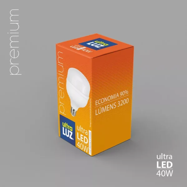 Lâmpada Led 40w 6500k Bulbo E27 Branco Frio Bivolt Ultraluz - Image 3