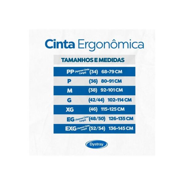 Cinta Ergonômica Cargo 100% Elástico Tam XG - Dystray - Image 4