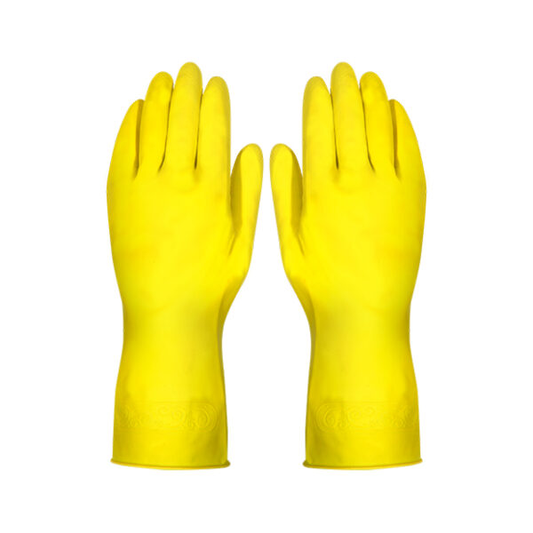 Luva de Latex Amarela Tamanho 9 LTX 700 Plastcor CA 34141