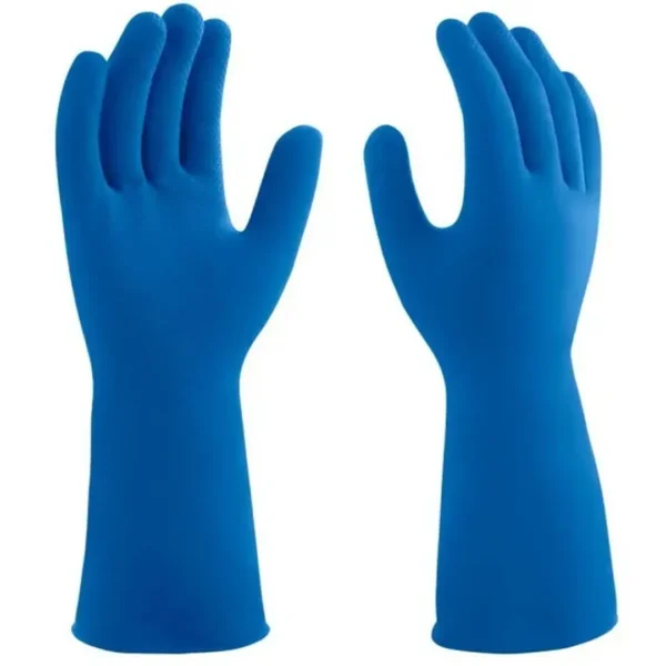 Luva Antialérgica Látex Azul C/ Forro em Verniz Silver A 33332