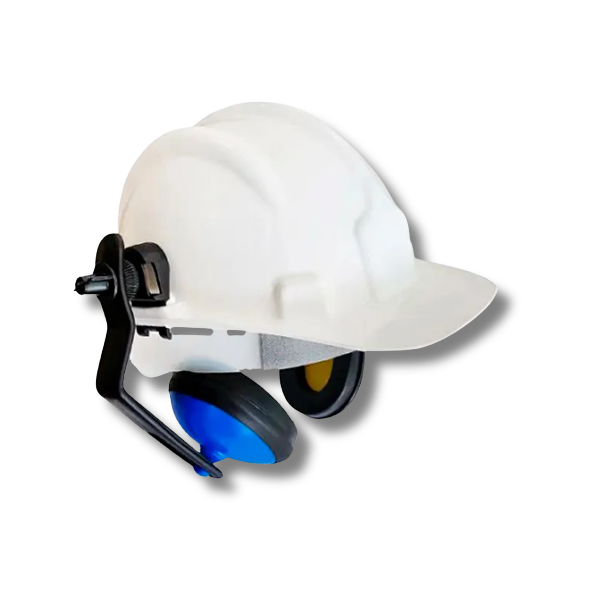 CAPACETE C/ ABAFADOR ACOPLADO PLASTCOR BRANCO