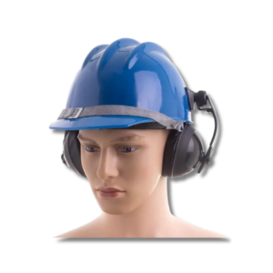 CAPACETE C/ ABAFADOR ACOPLADO PLASTCOR AZUL