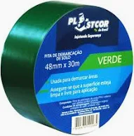 FITA DE DEMARCACAO VERDE 48MM X 30MTS PLASTCOR