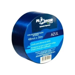 FITA DE DEMARCACAO AZUL 48MM X 30MTS PLASTCOR