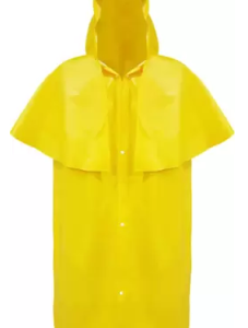 CAPA DE CHUVA LAMINADA TAM GG - AMARELA C/CAPUZ TIPO MORCEGO C.A. 35149
