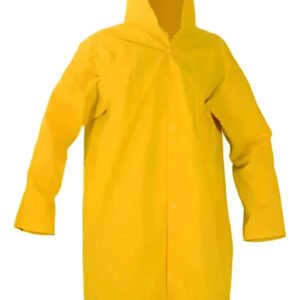 CAPA DE CHUVA COM CAPUZ FORRADA AMARELA PLASTCOR CA 36254