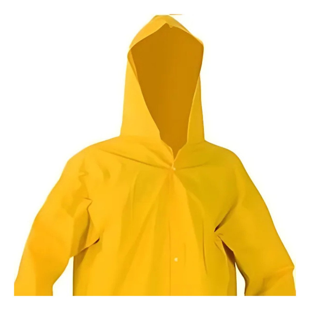 CAPA DE CHUVA COM CAPUZ FORRADA AMARELA PLASTCOR CA 36254 - Imagem 2