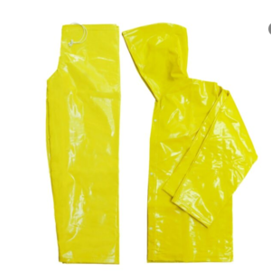 CONJUNTO IMPERMEAVEL PVC FORRADO AMARELO TAM G CA.36551/36549