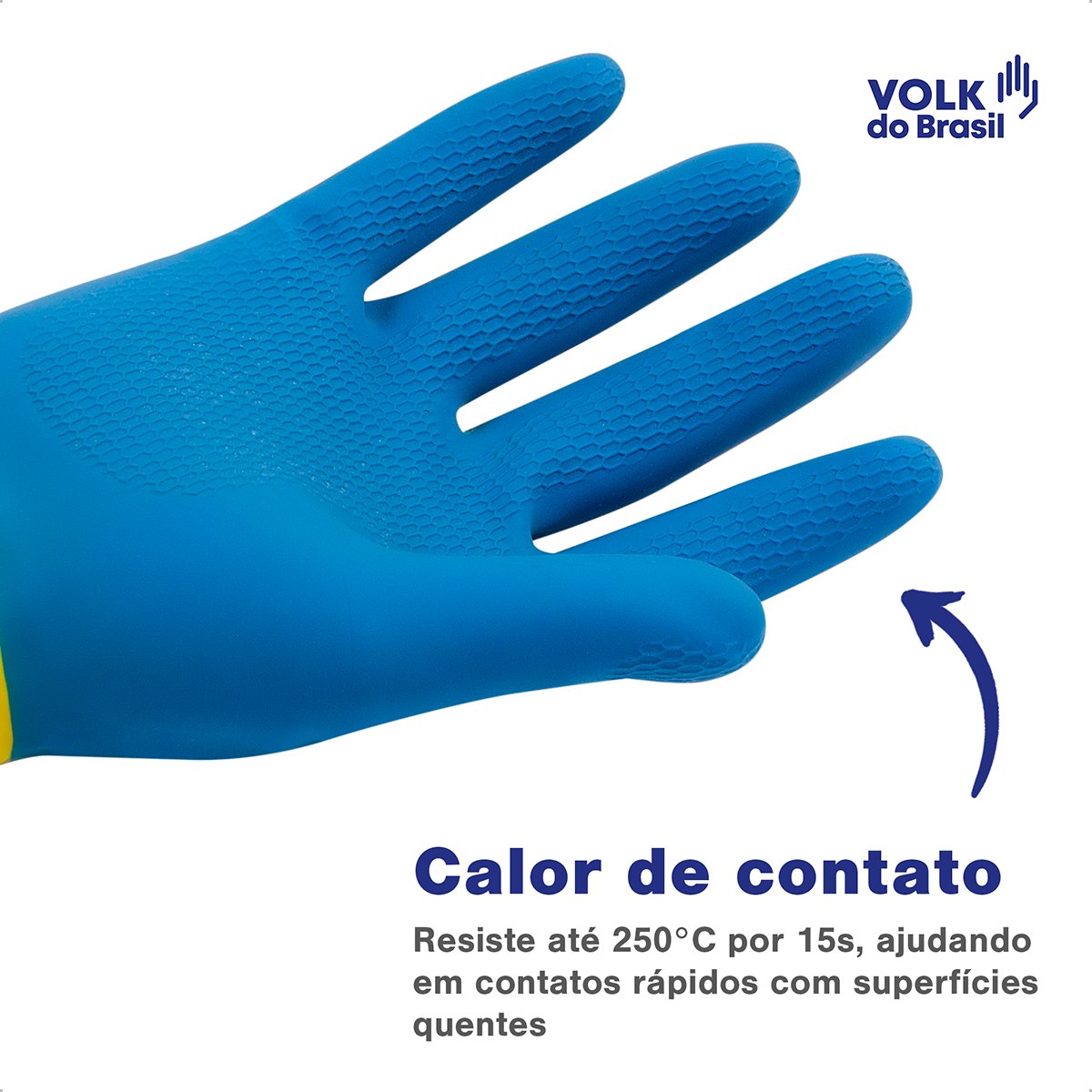 LUVA VOLK LÁTEX E NEOPRENE BICOLOR STD CA 16779 T M/08 - Imagem 8